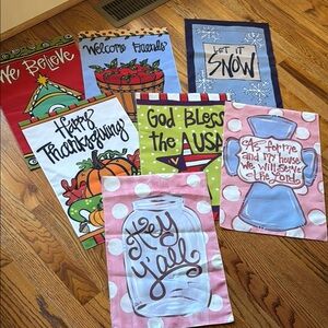 Holiday Garden Flag Set - Assorted Colors